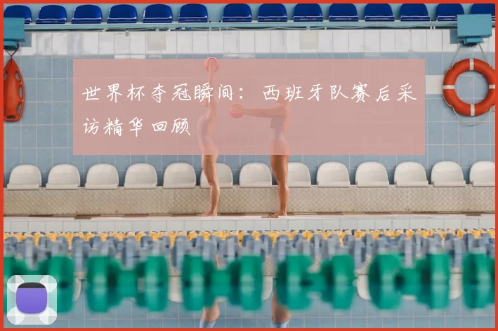 世界杯夺冠瞬间:西班牙队赛后采访精华回顾