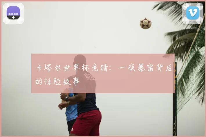 卡塔尔世界杯竞猜：一夜暴富背后的惊险故事