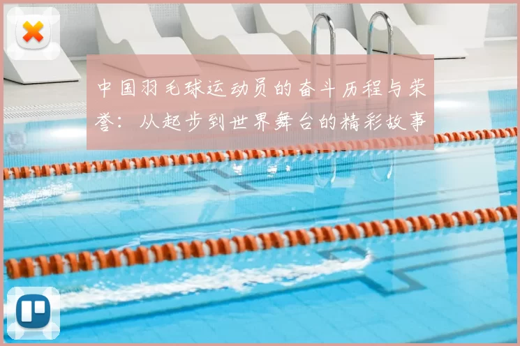 中国羽毛球运动员的奋斗历程与荣誉：从起步到世界舞台的精彩故事