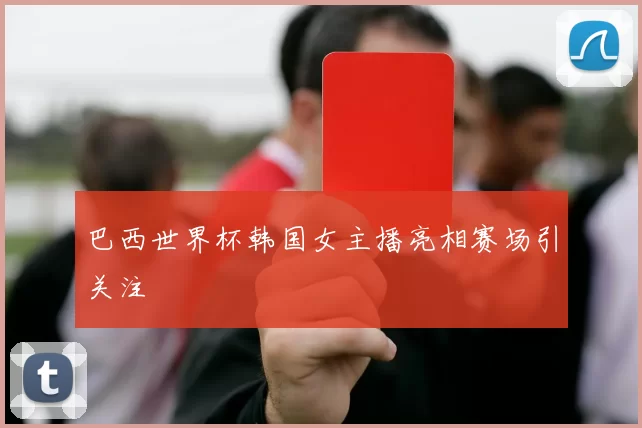 巴西世界杯韩国女主播亮相赛场引关注